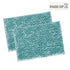 Glaze Teal Bathmat (Pack of 2)